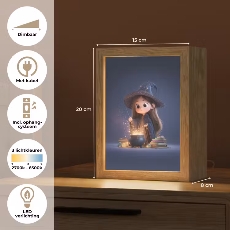 Tovenares - Magisch - Blauw - Toveren Light Box met kabel klein -USP_NL