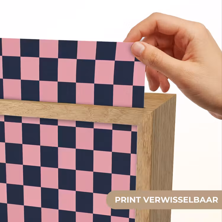 Traditioneel - Patroon - Blauw - Roze Light Box met kabel (Kinderlampje) klein 904 -USP_websiteprintNL