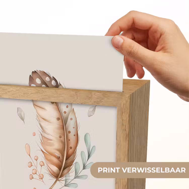 Veer - Bohemian - Boho - Pastel kleuren Light Box met kabel (Kinderlampje) klein -USP_websiteprintNL