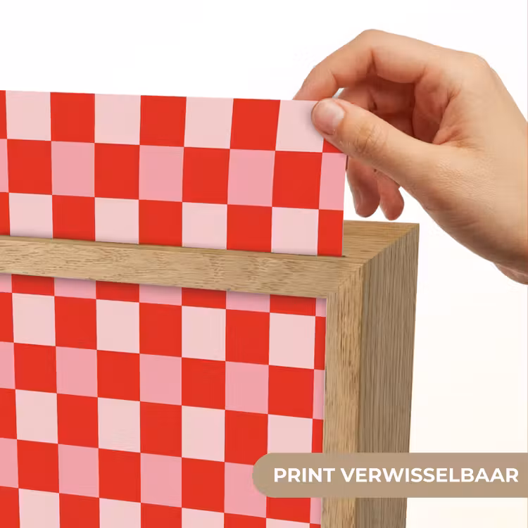 Vierkant - Klassiek - Rood Light Box met kabel (Kinderlampje) klein 904 -USP_websiteprintNL