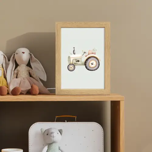 Vintage - Tractor - Pastel Light Box met kabel klein -sfeer2_kind