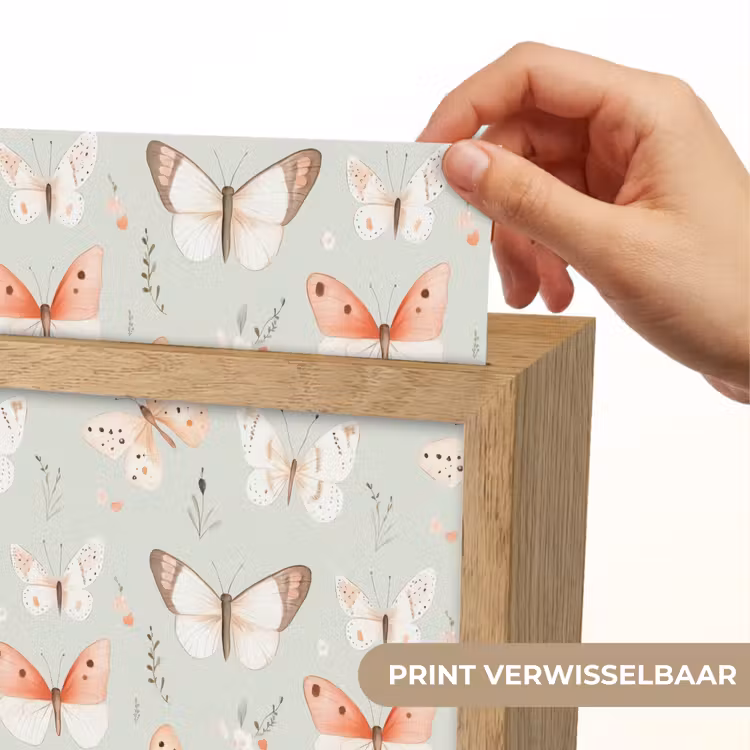 Vlinder - Patroon - Pastel Light Box met kabel (Kinderlampje) klein -USP_websiteprintNL