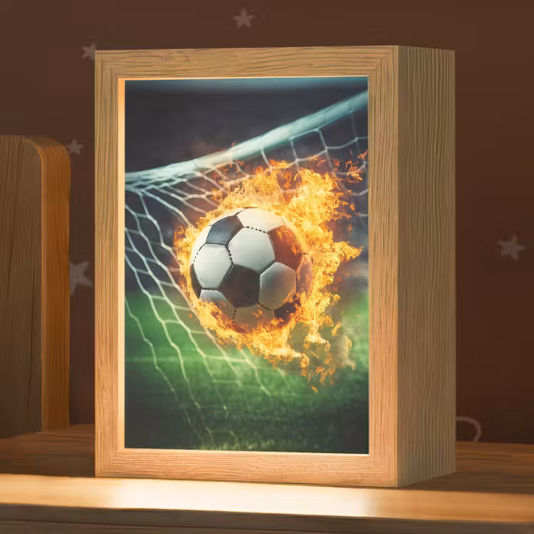 Voetbal - Goal - Doelnet - Vuur Light Box met kabel klein -zzz_3d_website