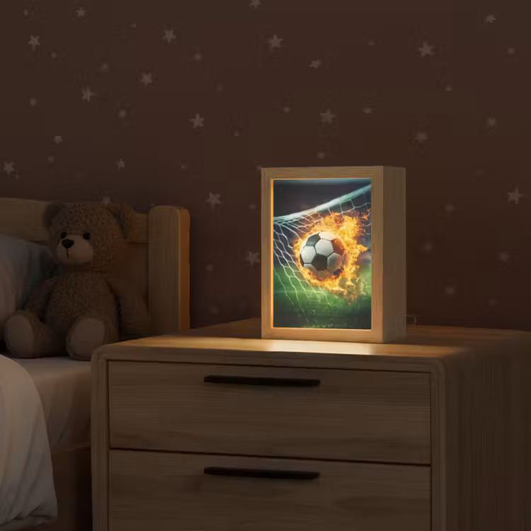 Voetbal - Goal - Doelnet - Vuur Light Box met kabel klein -sfeer1_kind