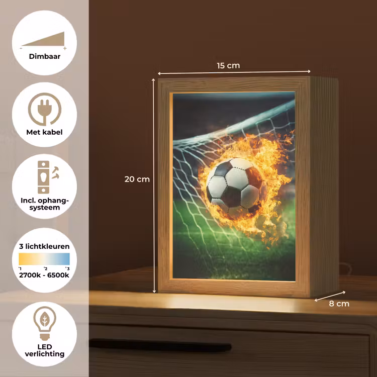 Voetbal - Goal - Doelnet - Vuur Light Box met kabel klein -USP_NL