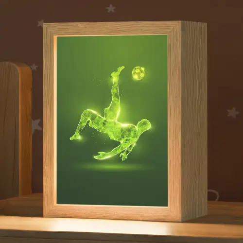 Voetbal - Groen - Omhaal Light Box met kabel klein -zzz_3d_website