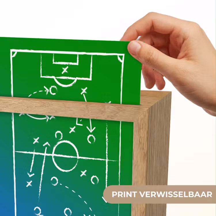 Voetbal - Tactiek - Spel - Groen - Blauw Light Box met kabel (Kinderlampje) klein -USP_websiteprintNL