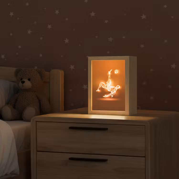 Voetballer - Oranje - Voetbal - Omhaal Light Box met kabel klein -sfeer1_kind