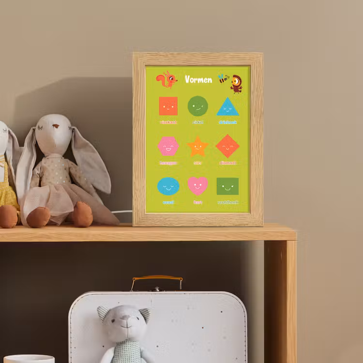 Vormen - Educatief - Leren voor kinderen - Groen Light Box met kabel klein -sfeer2_kind