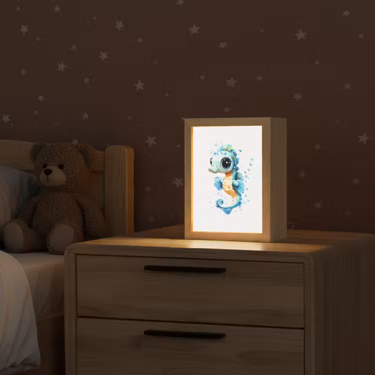 Zeepaardje - Spetters - Blauw Light Box met kabel klein -sfeer1_kind
