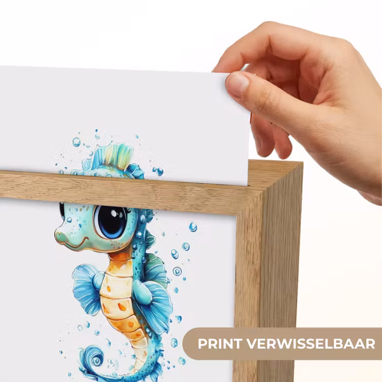 Zeepaardje - Spetters - Blauw Light Box met kabel (Kinderlampje) klein -USP_websiteprintNL