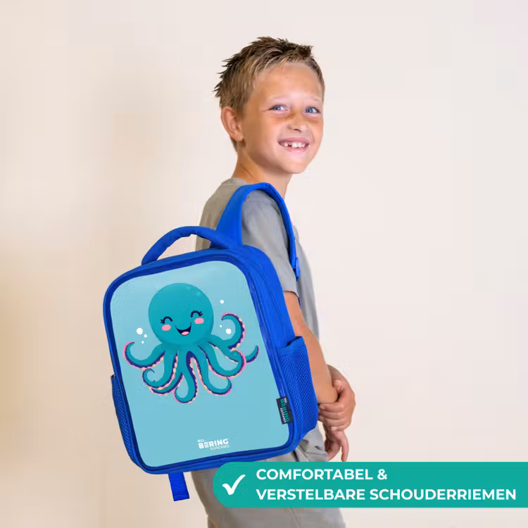 Octopus - Water - Blauw Kinderrugzak - Blauw middel -sfeer3_NL