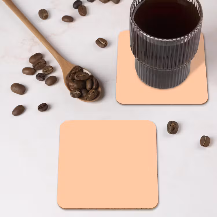 Apricot - Blush - Nude onderzetter kurk middel 366 -sfeer2