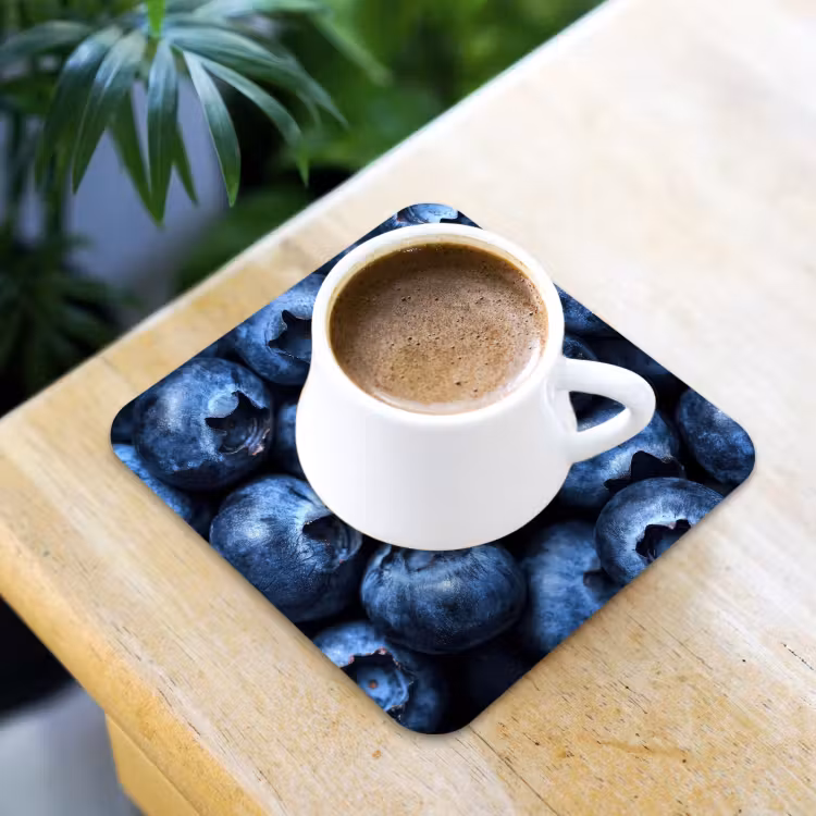 Bessen - Blauw - Fruit onderzetter kurk middel -sfeer5