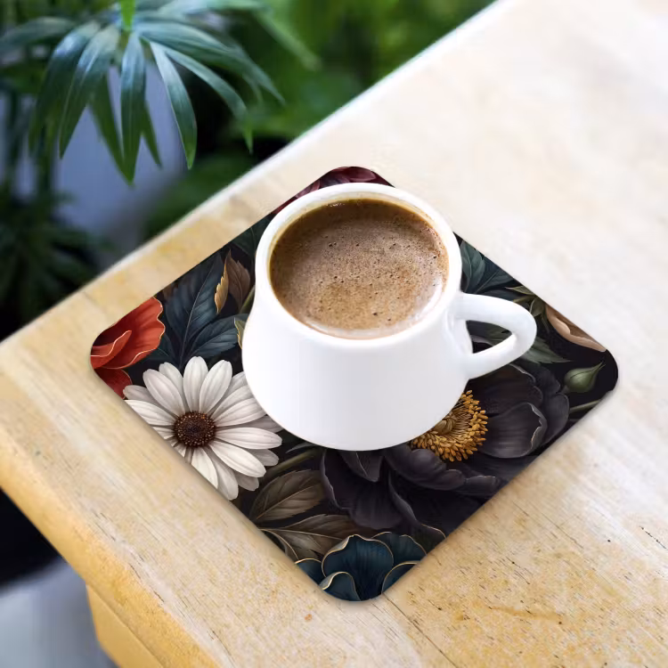 Bloemen - Boeket - Natuur - Klassiek - Weelderig onderzetter kurk middel -sfeer5