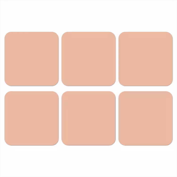 Blush - Terracotta - Nude onderzetter kurk middel 366 -3d