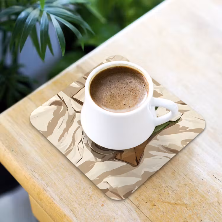 Boek - Illustratie - Tulpen - Koffie onderzetter kurk middel -sfeer5