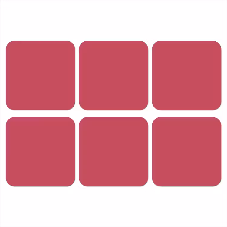 Bold - Berry - Rood onderzetter kurk middel 366 -3d