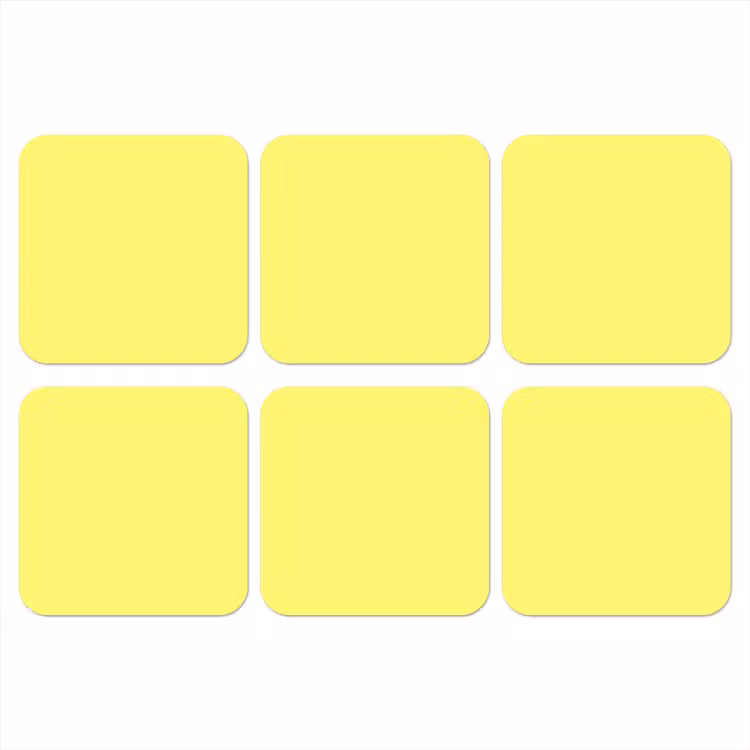 Buttery - Beige - Geel onderzetter kurk middel 366 -3d