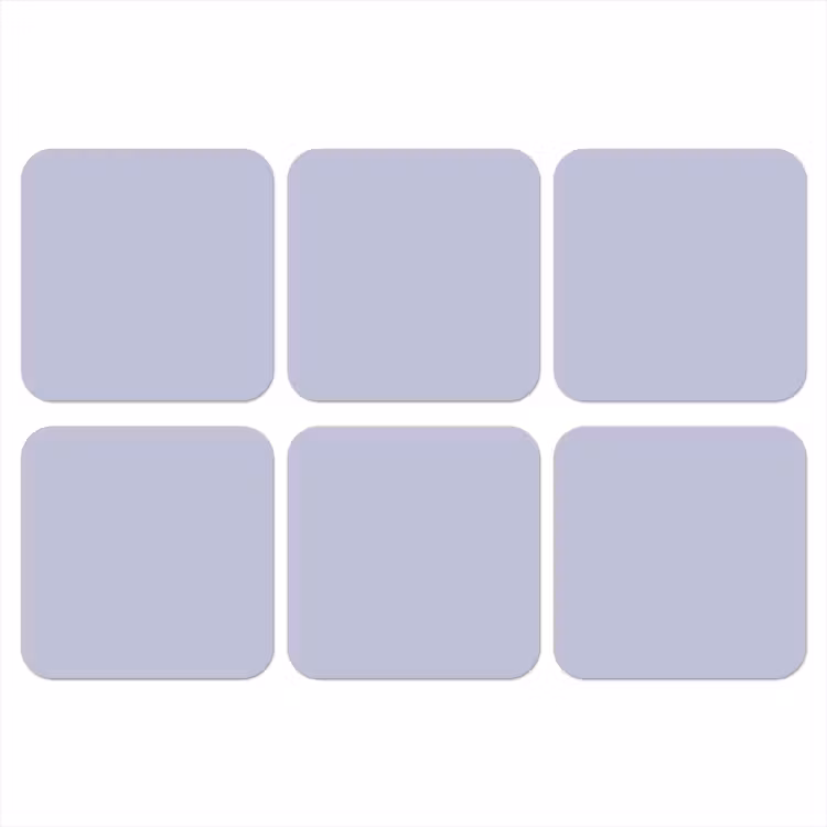 Chalky - Lavender - Paars onderzetter kurk middel 366 -3d