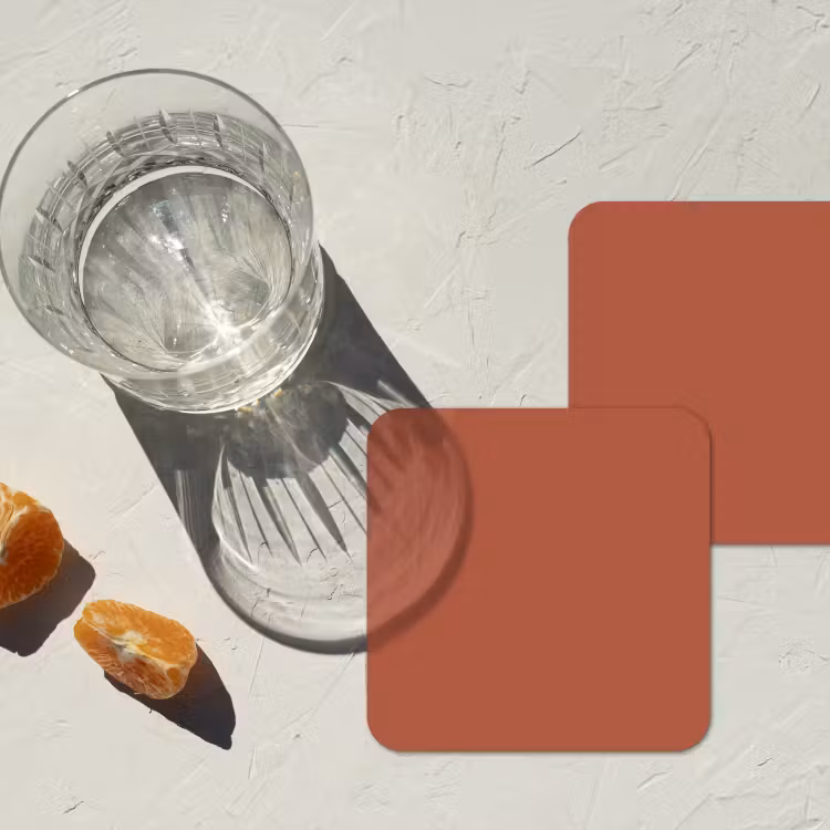 Copperhead - Oranje - Bruin onderzetter kurk middel 366 -sfeer4