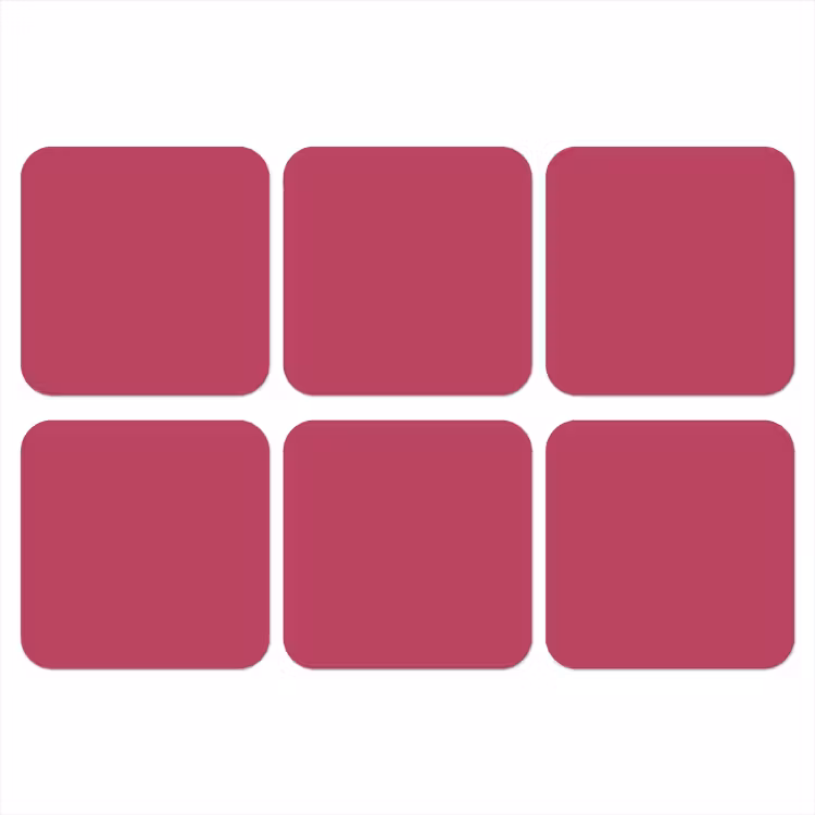 Deep - Berry - Rood onderzetter kurk middel 366 -3d