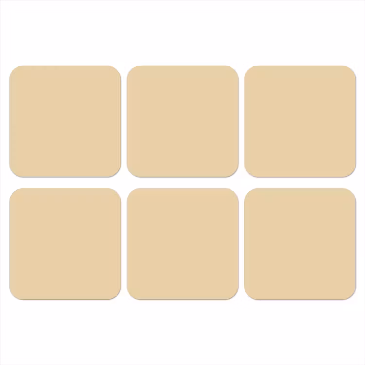 Desert - Sand - Nude onderzetter kurk middel 366 -3d