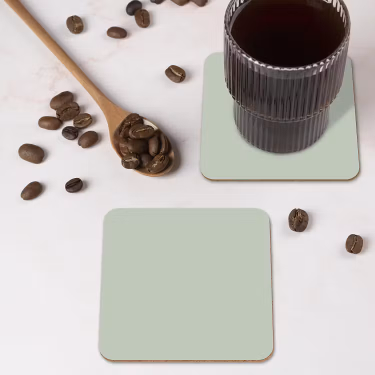 Frosted - Mint - Groen onderzetter kurk middel 366 -sfeer2