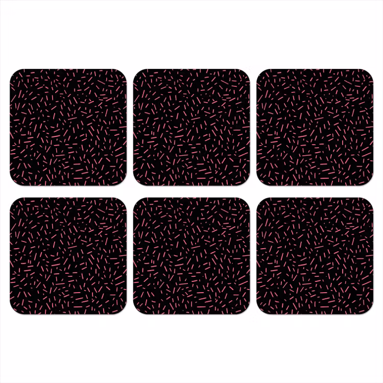 Gaming - Streepjes - Roze - Abstract onderzetter kurk middel -3d