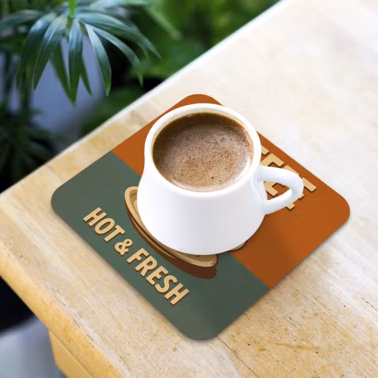 Koffie - Kop - Vintage - Quote onderzetter kurk middel -sfeer5