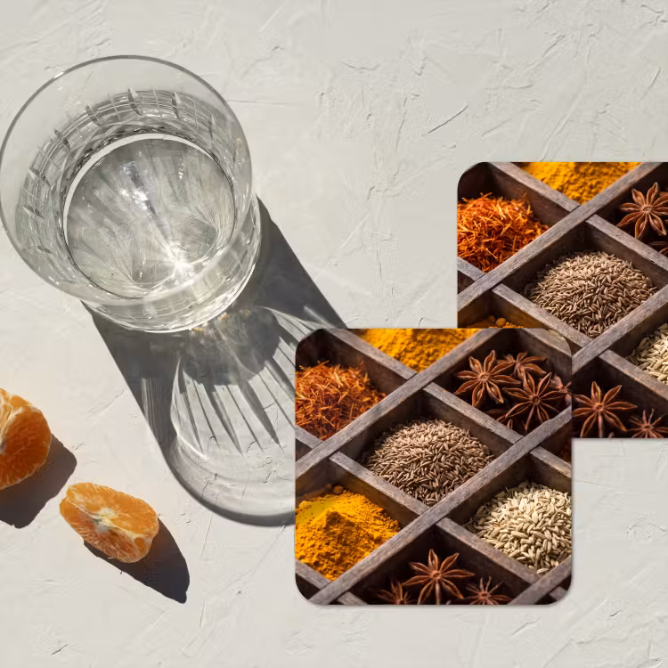 Onderzetter - Kruiden - Houten - Eten - Kruiden - Houten - Eten onderzetter kurk middel