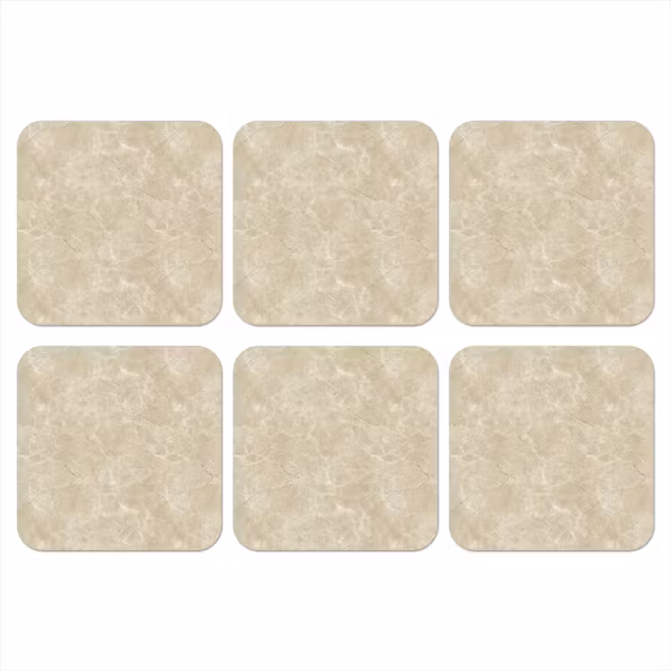 Lichtbeige - Marmer - Diffusie adering onderzetter kurk middel 366 -3d