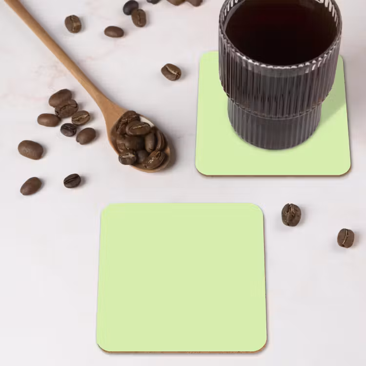 Light - Lime - Groen onderzetter kurk middel 366 -sfeer2