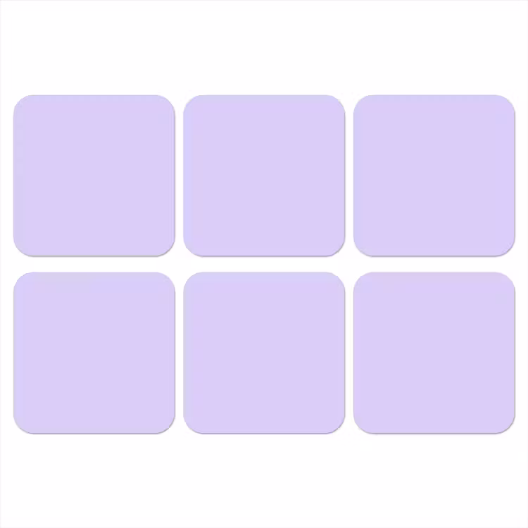 Light - Orchid - Paars onderzetter kurk middel 366 -3d