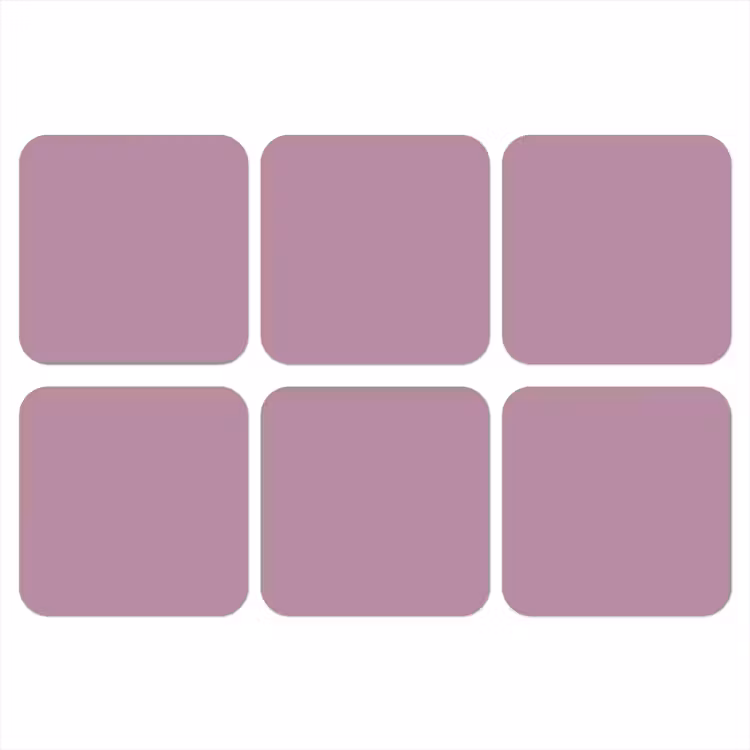 Lilac - Paars - Mauve onderzetter kurk middel 366 -3d