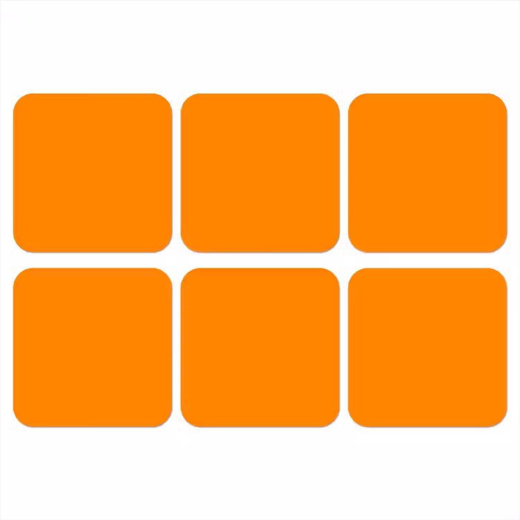 Marigold - Glow - Oranje onderzetter kurk middel 366 -3d