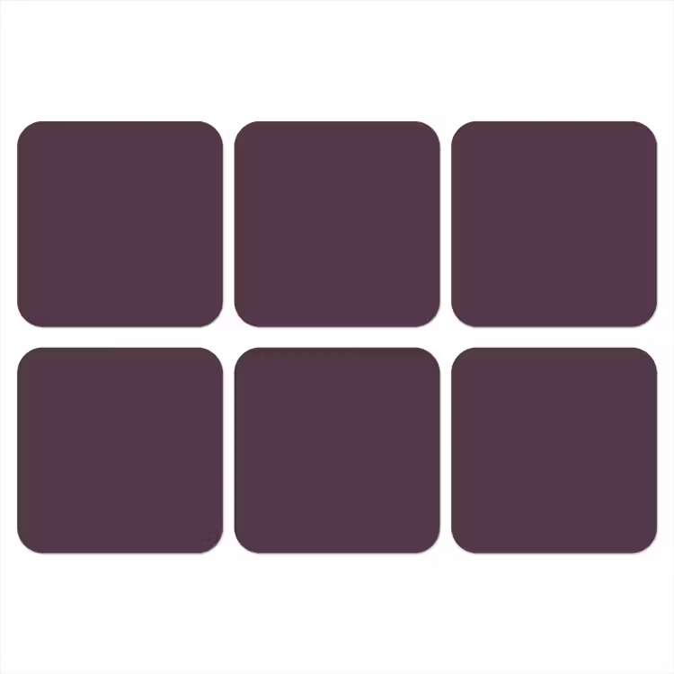 Midnight - Plum - Paars onderzetter kurk middel 366 -3d