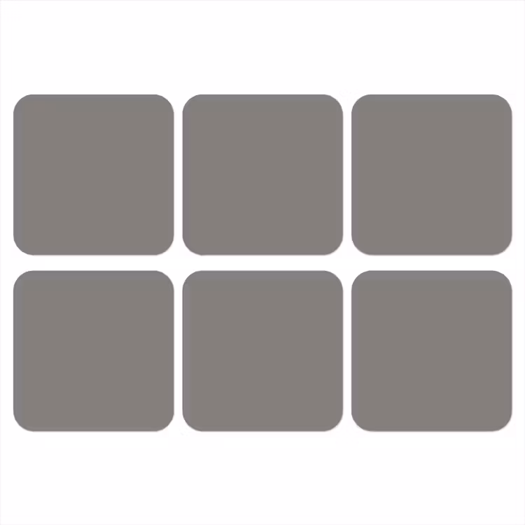 Mineral - Grey - Grijs onderzetter kurk middel 366 -3d