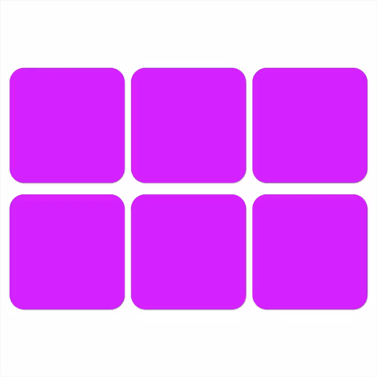Neon - Orchid - Paars onderzetter kurk middel 366 -3d