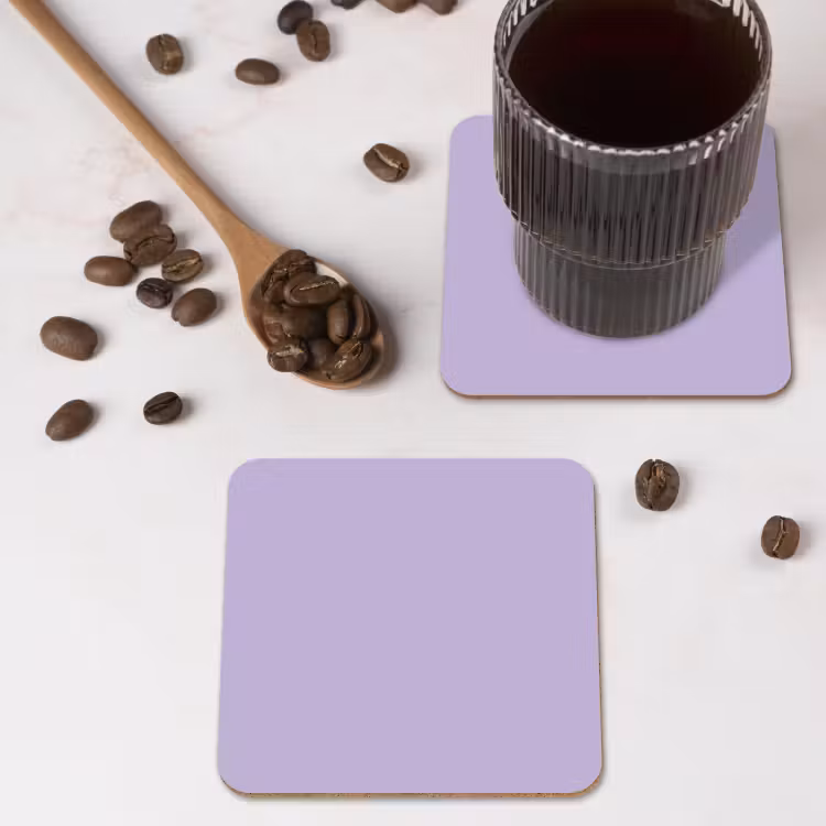 Pastel - Lilac - Paars onderzetter kurk middel 366 -sfeer2