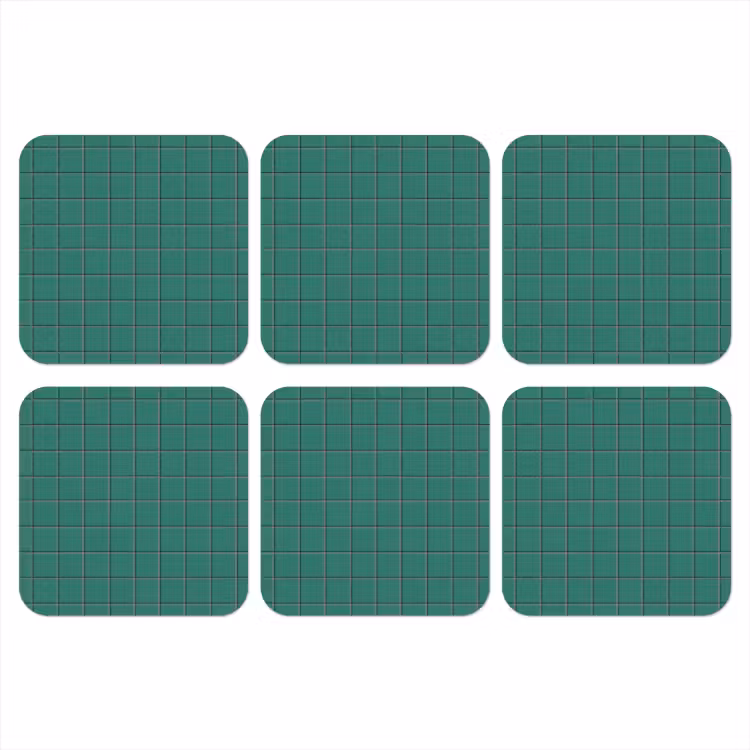 Patroon - Patroon - Smaragd onderzetter kurk middel 366 -3d