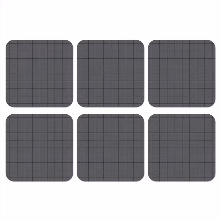 Patroon - Tegel - Grafiet - Grijs onderzetter kurk middel 366 -3d