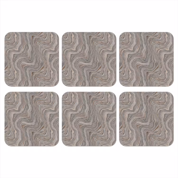 Patroon - Textuur - Grijs onderzetter kurk middel 366 -3d