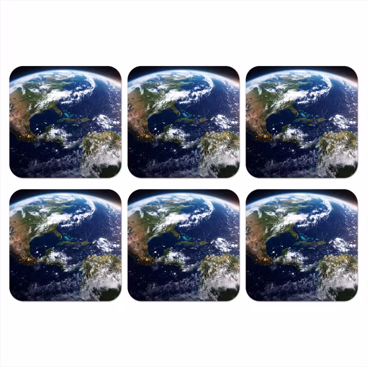 Onderzetter - Planeet - Ruimte - Kosmos - Planeet - Ruimte - Kosmos onderzetter kurk middel
