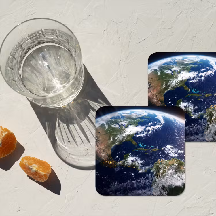 Onderzetter - Planeet - Ruimte - Kosmos - Planeet - Ruimte - Kosmos onderzetter kurk middel