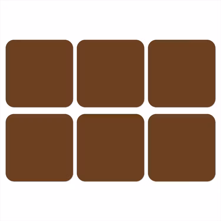 Rich - Espresso - Bruin onderzetter kurk middel 366 -3d