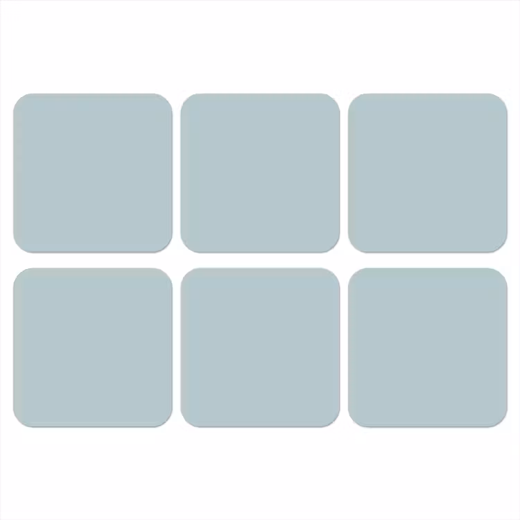 Slate - Blue - Blauw onderzetter kurk middel 366 -3d