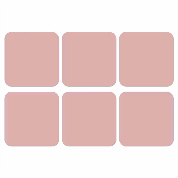 Soft - Blush - Roze onderzetter kurk middel 366 -3d
