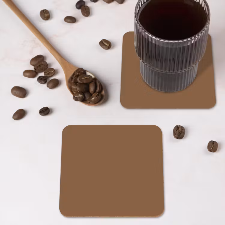 Soft - Walnut - Bruin onderzetter kurk middel 366 -sfeer2