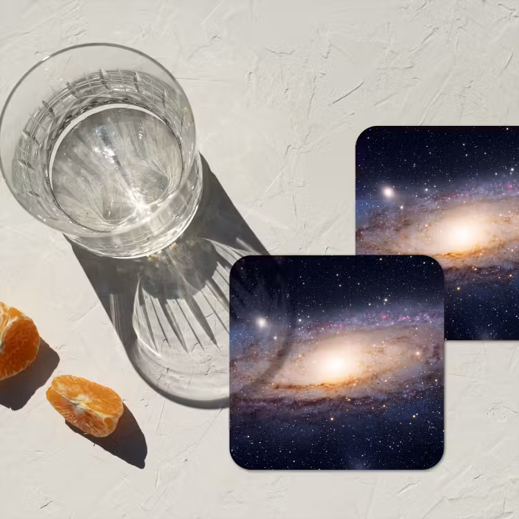Onderzetter - Sterrenstelsel - Ruimte - Kosmos - Sterrenstelsel - Ruimte - Kosmos onderzetter kurk middel